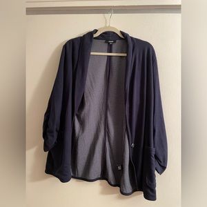 Premise studios sweater/blazer size XL navy, one button & two functional…